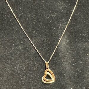 925 silver necklace with heart pendant
